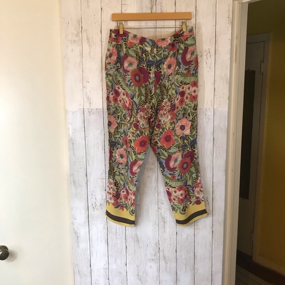 Vintage “Foley’s Boho Hippie Style Floral Cropped Trousers | Size 13/34 - Picture 8 of 13